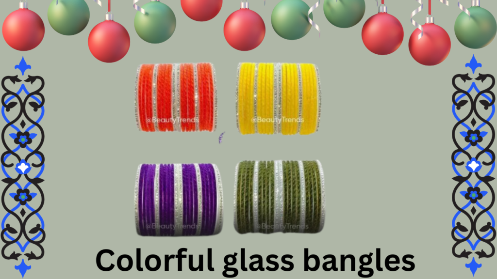 Colorful glass bangles