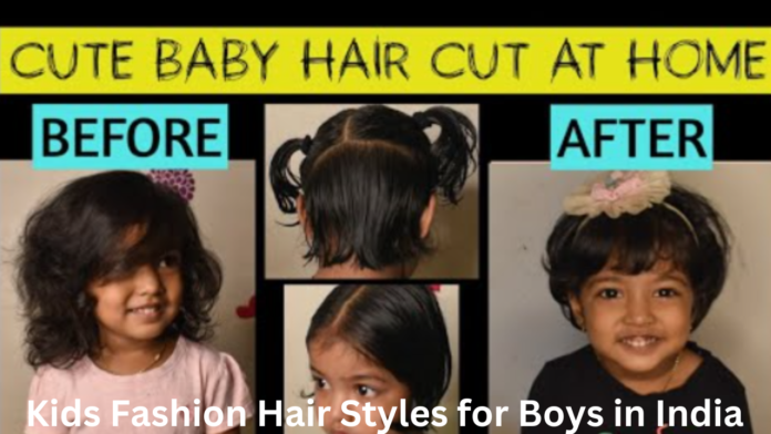 Kids Fashion Hair Styles for Boys in India.